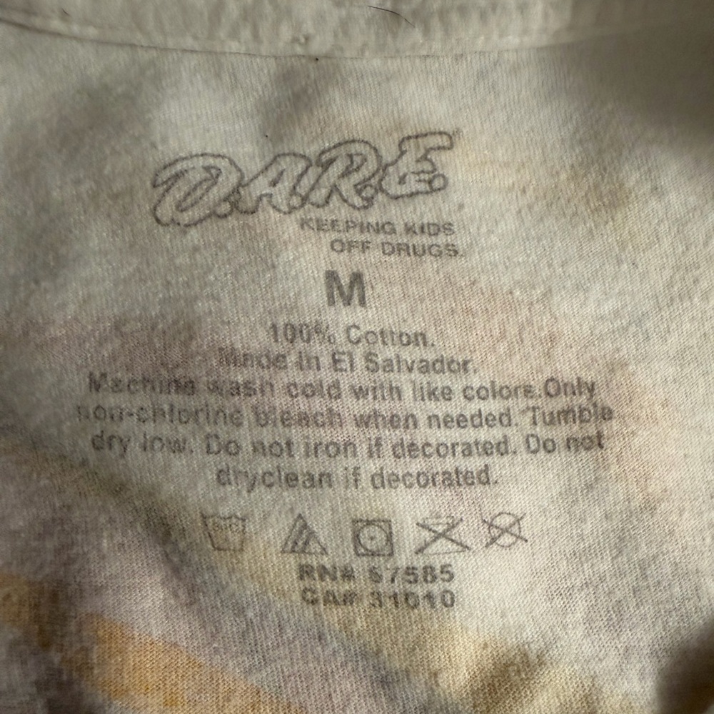 D.A.R.E Original Vintage 80’s tee Featuring Daren The Lion Size M. RARE. - Picture 10 of 10